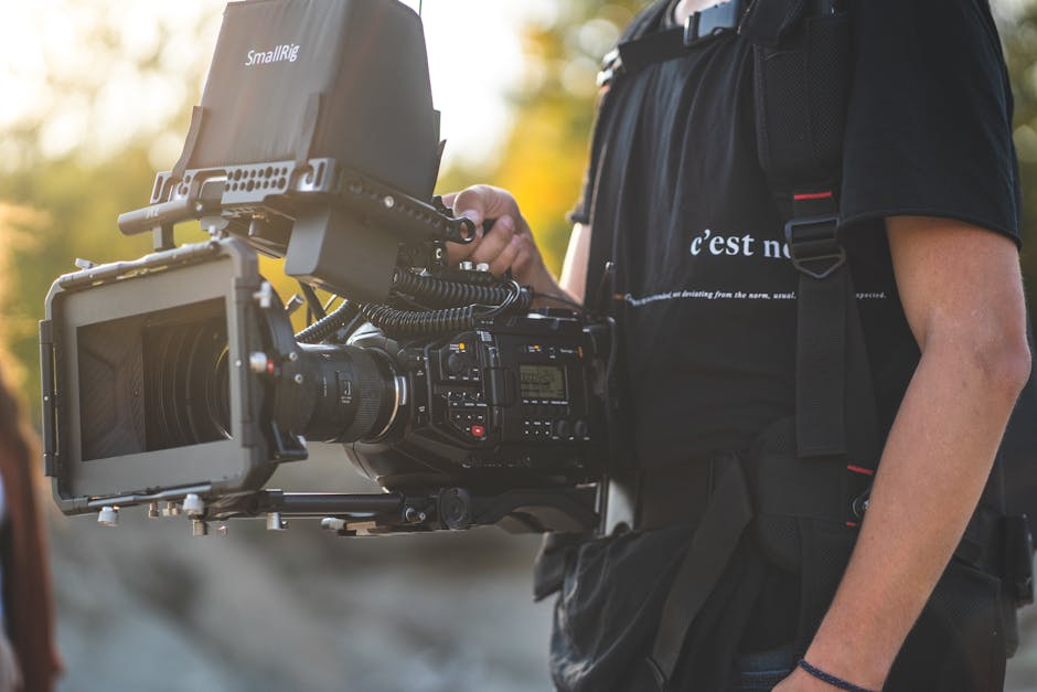 Wedding video camera gear setup